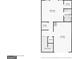 Basement floor plan shows bedroom, bathroom, closet and garage at 3863 Meeting St, Duluth, GA 30096