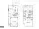 Detailed floorplan showcasing the layout of the home, including bedrooms, bathrooms, kitchen, and garage at 11517 Kimberly Way # 3, Hampton, GA 30228