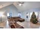 Large living room with sectional sofa and Christmas tree at 2744 Amber Springs Way, Buford, GA 30519