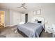 Spacious bedroom with a comfortable bed and ample closet space at 8816 Ashwood Dr, Riverdale, GA 30274