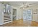 Breakfast area with tile floors and access to sunroom at 6063 Cristie Dr, Ellenwood, GA 30294