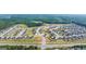 An aerial view of the community, showcasing the homes, streets, and surrounding landscape at 1715 Goodwin Dr, Hampton, GA 30228