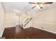 Cozy basement features updated flooring and stairs to the main level at 3435 Misty Valley Rd, Decatur, GA 30032