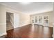 Spacious room with doors to the exterior and staircase at 3435 Misty Valley Rd, Decatur, GA 30032