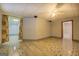 Finished basement with tiled floor and curtains at 2436 Green Hollow Ct, Conyers, GA 30012