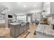 Modern kitchen with large island and stainless steel appliances at 209 Enfield Ln, Mcdonough, GA 30252