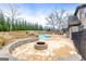 Spacious patio with fire pit and plenty of room to entertain at 209 Enfield Ln, Mcdonough, GA 30252