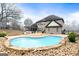 Resort style pool with flagstone coping and plenty of space for lounging at 209 Enfield Ln, Mcdonough, GA 30252