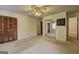 Spacious main bedroom with a ceiling fan, closet, and ensuite bathroom at 3954 Swathmore Ln, Duluth, GA 30096