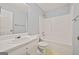 Bathroom featuring a vanity, toilet, and tub with shower at 65 Riverside Way, Sharpsburg, GA 30277