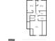 Second floor plan with two bedrooms, a shared bath, utility room and large multi purpose room at 65 Riverside Way, Sharpsburg, GA 30277