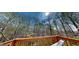 Tranquil deck view showcases a hammock and a serene, leafy forest at 15 Huntington Dr, Grantville, GA 30220