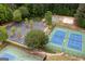 Tennis courts, basketball court, and parking lot at 803 Natchez Ct, Peachtree City, GA 30269