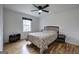 Comfortable bedroom with hardwood floors and a ceiling fan for added comfort at 731 Willow Ridge Dr, Marietta, GA 30068