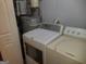 Laundry room features washer and dryer hookups and water heater at 3248 Brisbane Way, Lithonia, GA 30038