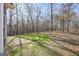 Wooded backyard with a grassy area at 811 Somersby Dr, Dallas, GA 30157