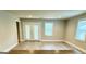Bright living room with French doors and hardwood floors at 1222 Bronx Nw St, Atlanta, GA 30314