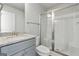 Bathroom with granite vanity and shower at 172 Austin Dr, Mcdonough, GA 30252