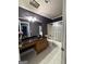Bathroom boasts tile flooring, a vanity, and a shower-tub combo with sliding glass doors at 97 Willowick Dr, Lithonia, GA 30038