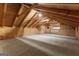 Large bonus room with high ceilings and wood beams at 184 Elm St, Covington, GA 30014