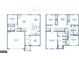 Two-story home floor plan, showing bedrooms, kitchen, and living areas at 157 Aster Ave, Locust Grove, GA 30248