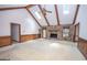 Spacious living room with vaulted ceilings, fireplace and skylights at 215 Creekside Trl, Fayetteville, GA 30214