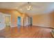 Large main bedroom with hardwood floors and access to bathroom and closet at 12178 Brown Bridge Rd, Covington, GA 30016