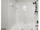 Clean bathroom with a bathtub and shower at 1512 Flat Shoals Rd, Atlanta, GA 30349