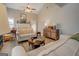 Inviting living room featuring hardwood floors, comfortable seating, and a traditional fireplace mantel with decor at 4128 Pemberton Dr, Covington, GA 30014
