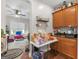 Kitchen with granite countertops and wooden cabinets at 10 Toscanno Dr, Covington, GA 30014