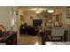 Living room with a fireplace and a staircase at 4768 Redbranch Rd, Decatur, GA 30035
