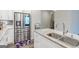 Modern kitchen features stainless steel appliances and granite countertops at 3170 Fareed St, Douglasville, GA 30135