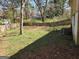 Spacious fenced backyard with shade from mature trees offers privacy and plenty of room to play at 1551 Ferno Nw Dr, Atlanta, GA 30318