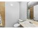 Bathroom with shower/tub combo and updated vanity at 121 Arbor Gate, Peachtree City, GA 30269