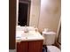 Bathroom with vanity, toilet and flooring at 4767 Glenwhite Dr, Duluth, GA 30096