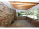 Brick screened porch with concrete floor at 3130 Mars Hill Rd, Acworth, GA 30101