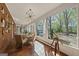 Sunroom with dining area and backyard view at 3115 Pennington Sw St, Covington, GA 30014