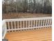 Spacious deck overlooking a wooded backyard at 216 Rivers Rd, Fayetteville, GA 30214