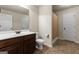 Clean bathroom with a shower/tub combo at 801 Carnegie Ct, Locust Grove, GA 30248
