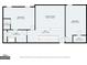 Second-floor layout showing bedrooms, bath, and hall at 801 Carnegie Ct, Locust Grove, GA 30248