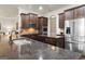 Spacious kitchen with island, stainless steel appliances, and granite countertops at 801 Carnegie Ct, Locust Grove, GA 30248