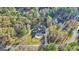 Aerial view of house and property; large lot size at 180 Wesley Forest Dr, Fayetteville, GA 30214