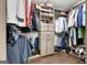 Well-organized closet with custom shelving and hanging rods at 180 Wesley Forest Dr, Fayetteville, GA 30214