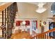 Elegant dining room with hardwood floors and chandelier at 180 Wesley Forest Dr, Fayetteville, GA 30214