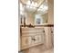 Modern powder room with a corner vanity and ample counter space at 180 Wesley Forest Dr, Fayetteville, GA 30214