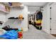 Finished basement storage room with wire shelving and hanging racks at 180 Wesley Forest Dr, Fayetteville, GA 30214