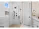 Stylish walk-in shower with subway tile and stone floor at 0 Pinegate Way, Sharpsburg, GA 30277