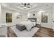 Main bedroom with stylish decor and hardwood floors at 2473 Baker Nw Rd, Atlanta, GA 30318