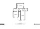Third floor layout showing three bedrooms, a bathroom, and hallway at 180 Rock Hill Dr, Fayetteville, GA 30215