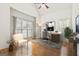 Home office with hardwood floors and large windows at 180 Rock Hill Dr, Fayetteville, GA 30215